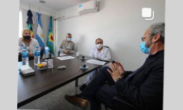Visita al Hospital del Director Provincial de Hospitales Dr. Juan Sebastian Riera