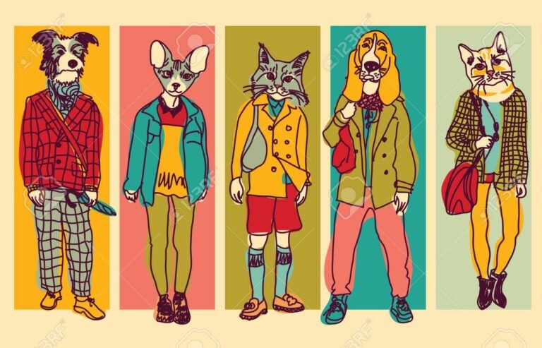 Qué Test Puedo Hacer Para Saber Qué Animal Soy Según Mi Personalidad 2 animales y siluetas humanas creativas coloridas