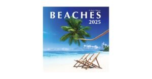 calendario con dias senalados y playa vacacional