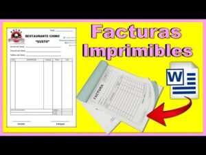 factura c en papel sobre escritorio simple