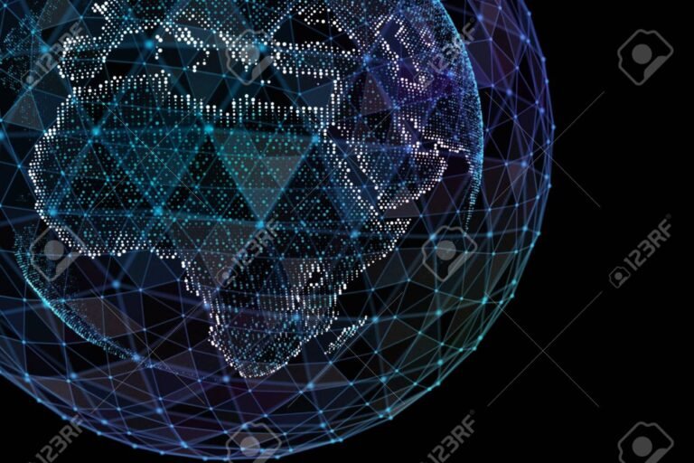 globo terraqueo con personas conectadas digitalmente