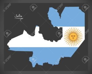 mapa de argentina con dominio ar resaltado