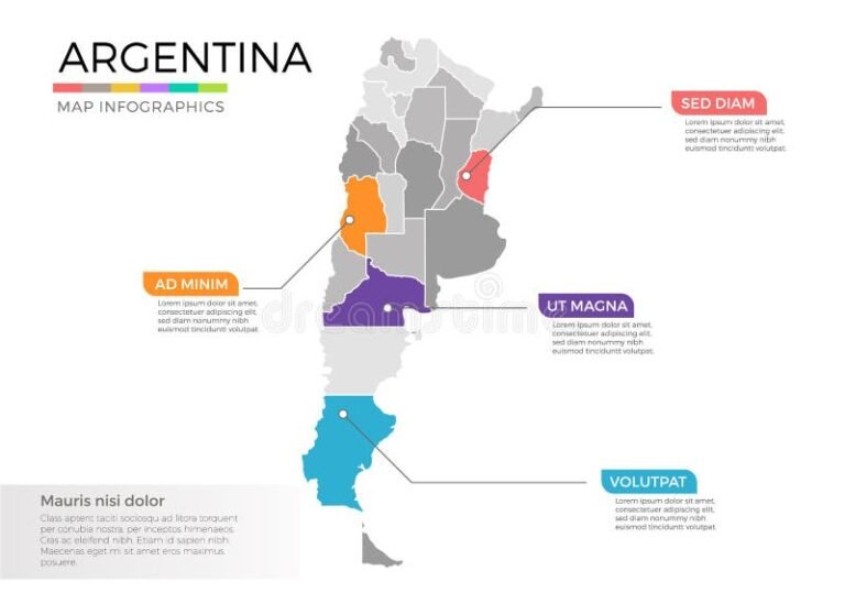 Cuál Es La Distancia Entre Las Principales Ciudades Argentinas 5 mapa ilustrado de argentina con ciudades principales
