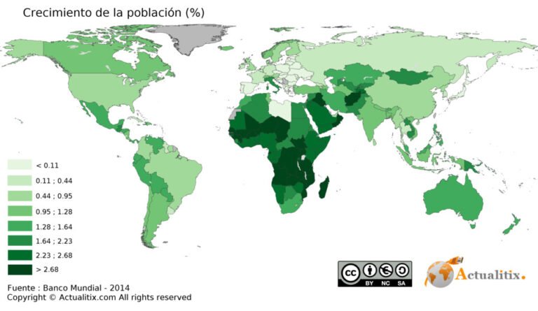 Cuántos habitantes hay en el mundo actualmente y cómo crece