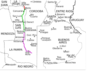 mapa ruta buenos aires a merlo san luis 1