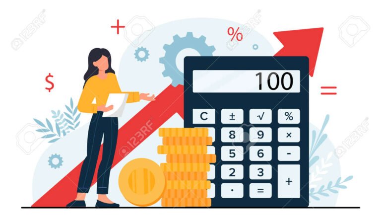persona calculando finanzas con calculadora 1