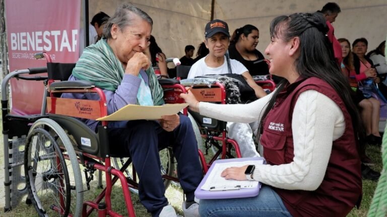 persona con discapacidad recibiendo apoyo social